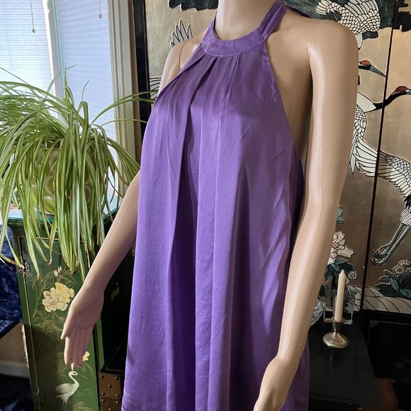 Laundry Silk Halter Dress Size 4 - Picture 4 of 5